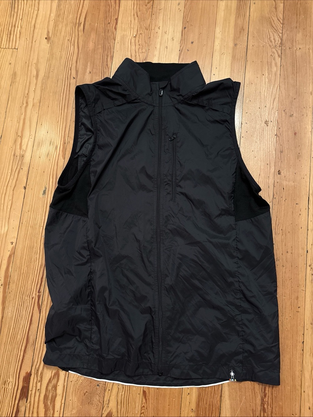 Smartwool Merino Sport Ultra Light Vest Mens Nylon Outdoor Athletic Black Medium